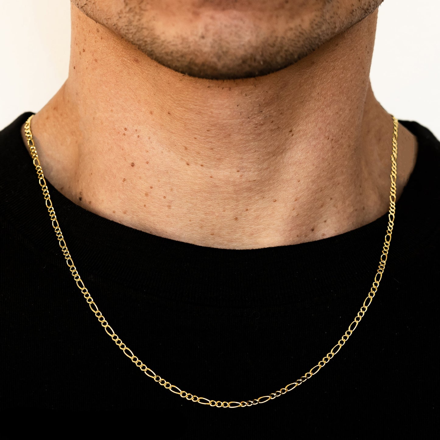 10k yellow gold Figaro chain