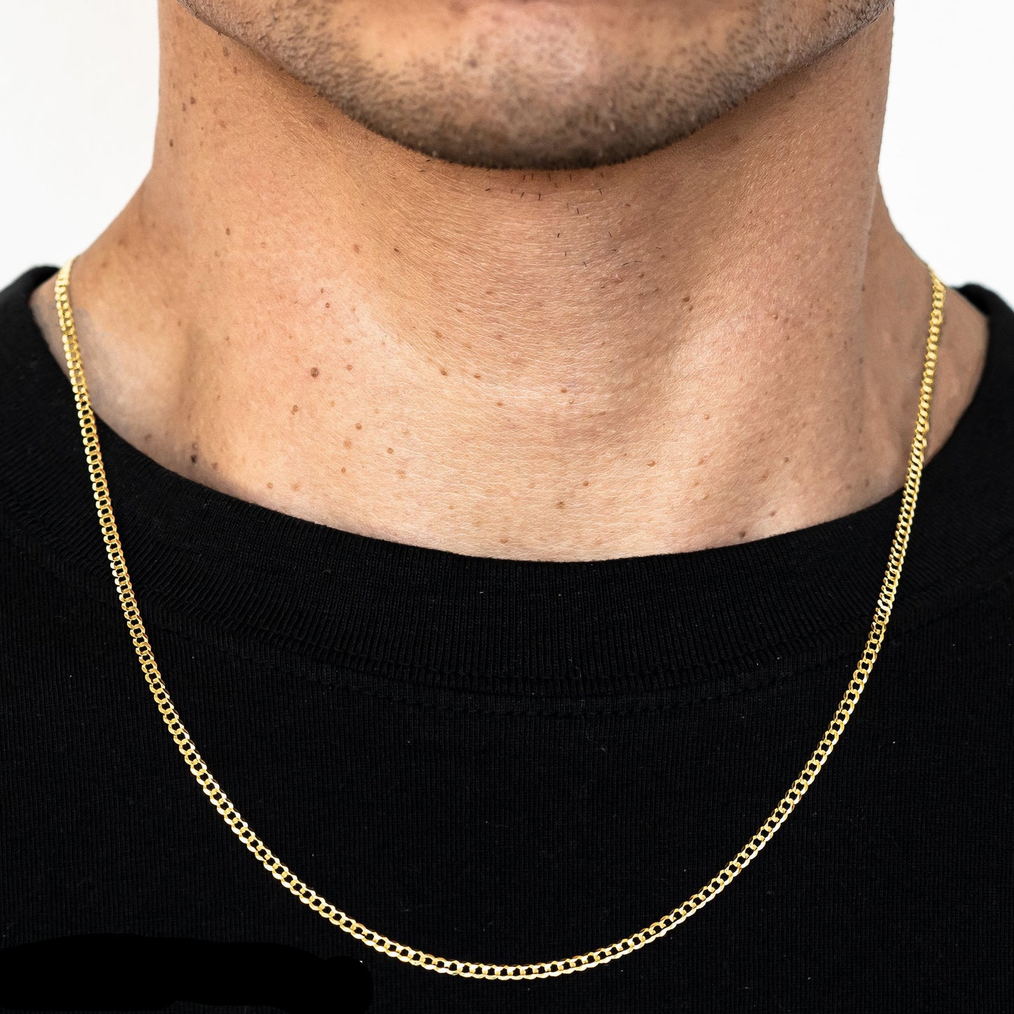 Gold curb chain