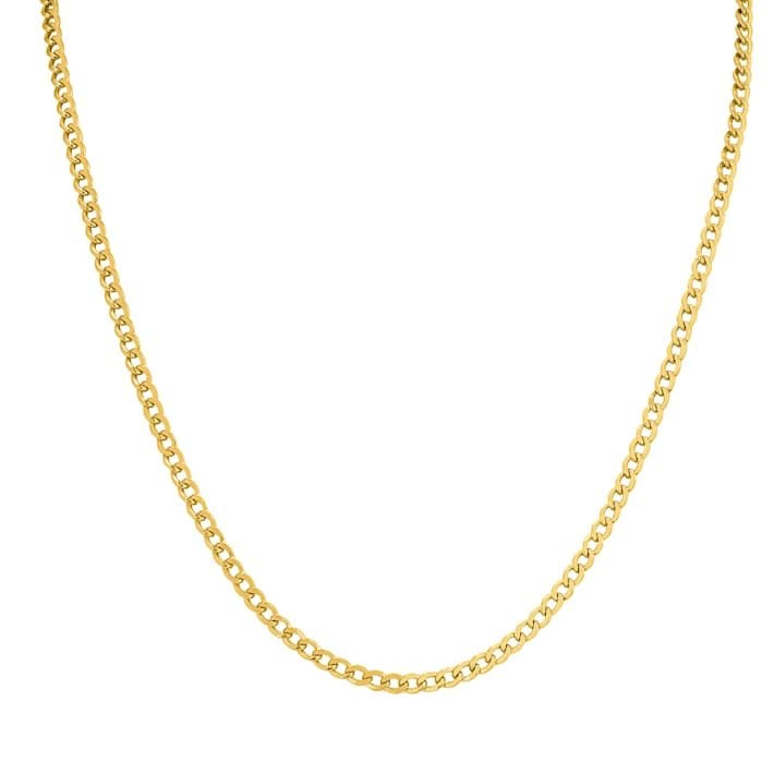 3.2mm hollow gold curb chain