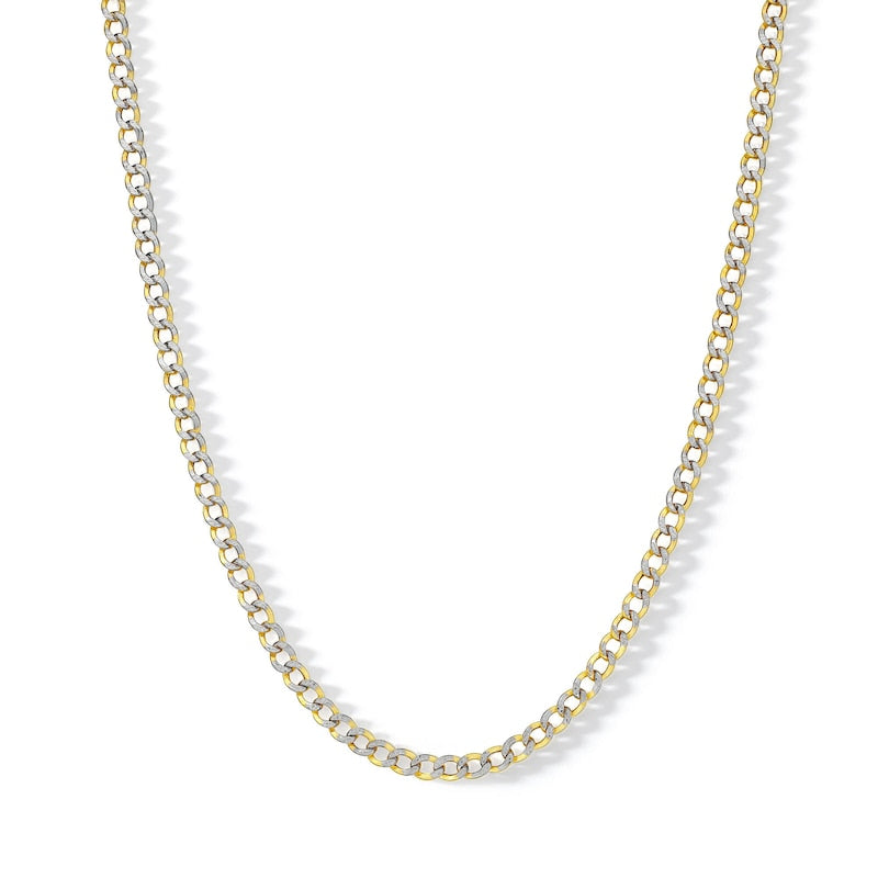diamond-cut curb chain