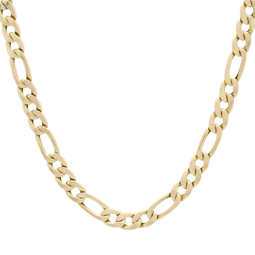 Yellow gold Figaro chain