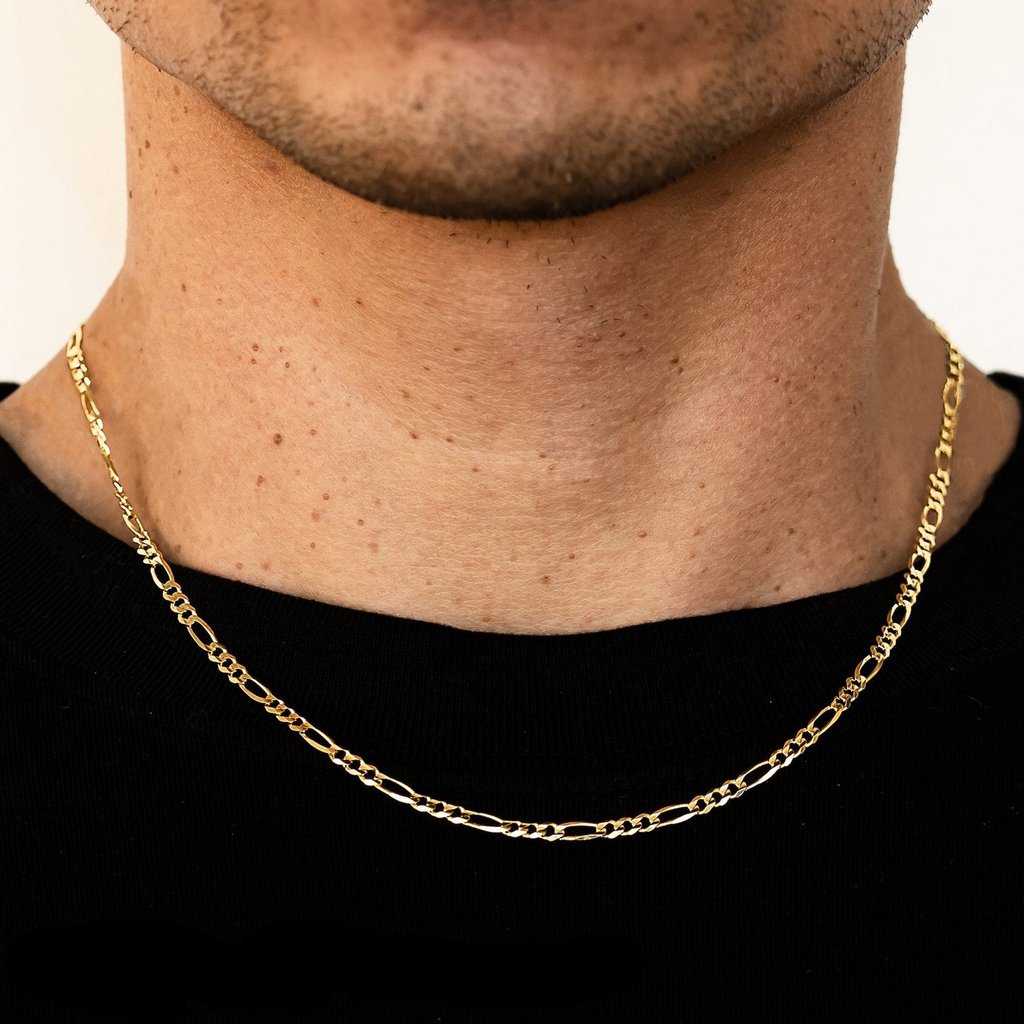 Gold Figaro chain 3.2mm