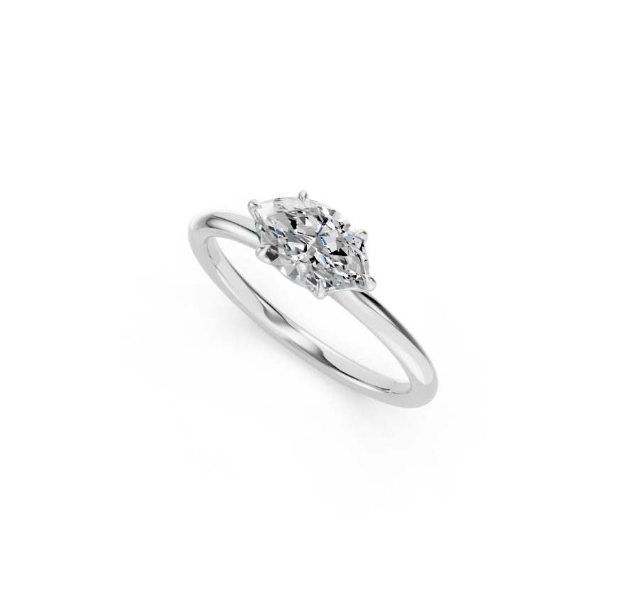 Elegant Marquise Diamond Ring