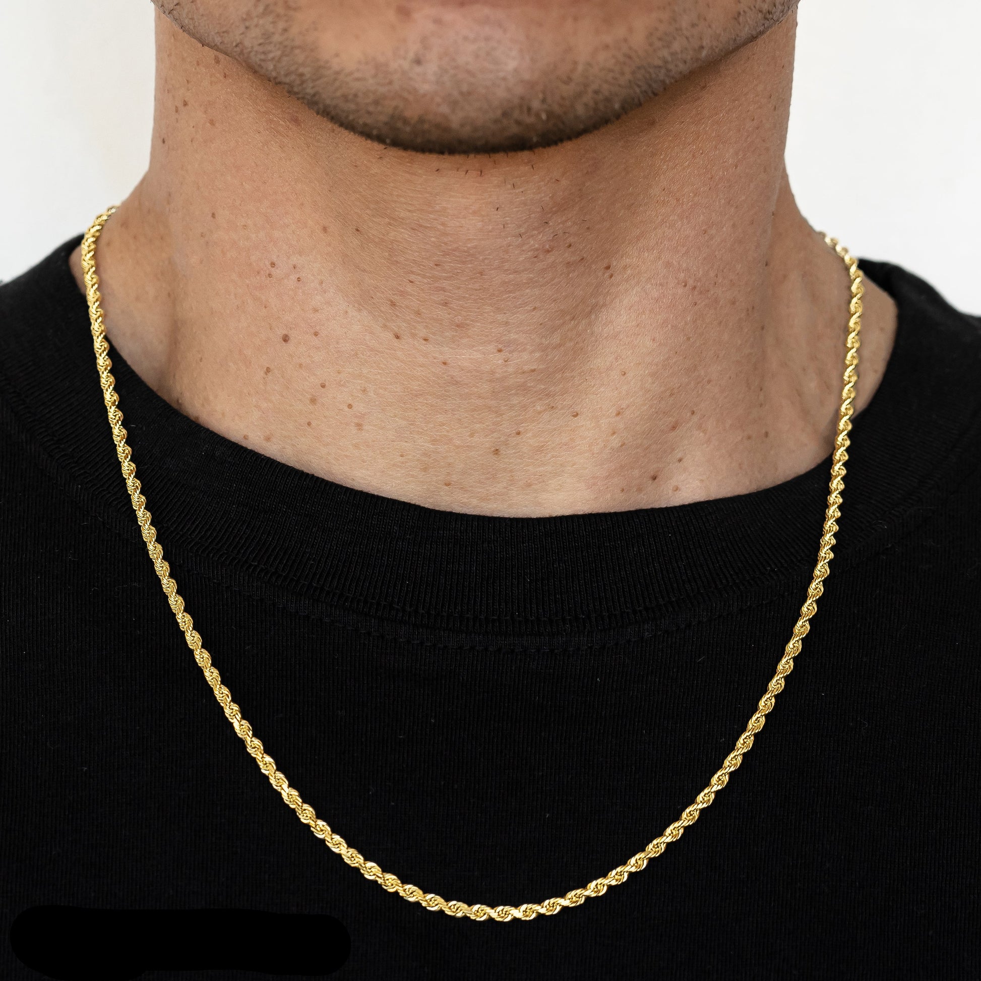 3.4mm solid rope chain 
