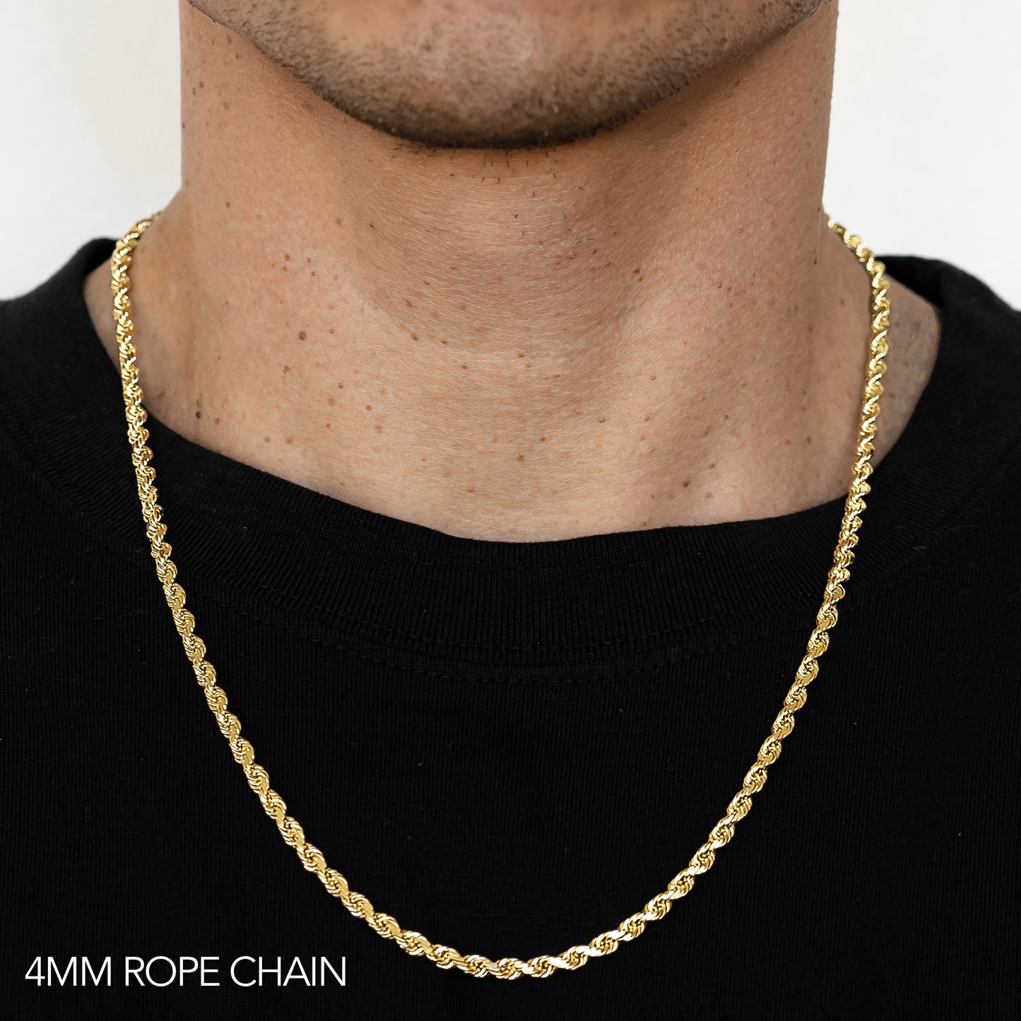 Gold Rope Chain (4mm)