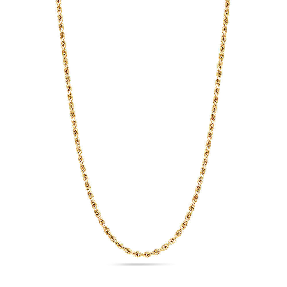 Solid Gold Rope Chain 
