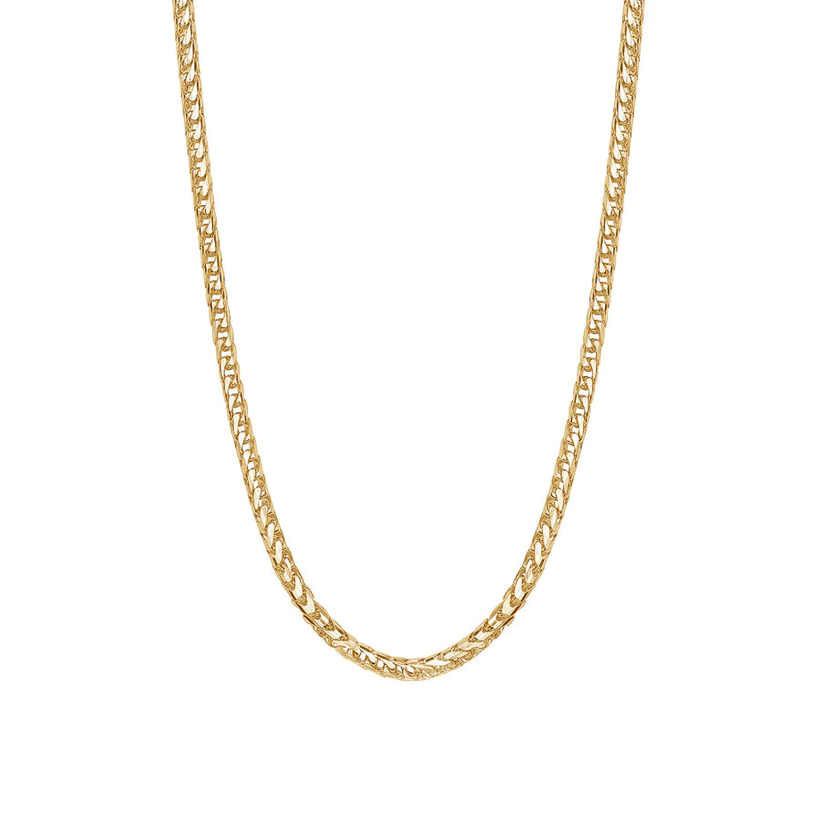 10k solid yellow gold franco chain