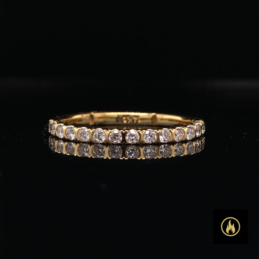 14K Yellow Gold Diamond Ring 0.29ct