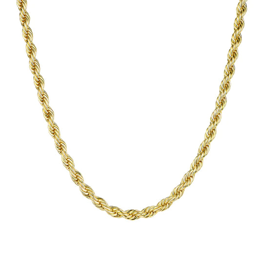 10k yellow gold rope chain- jewelry 