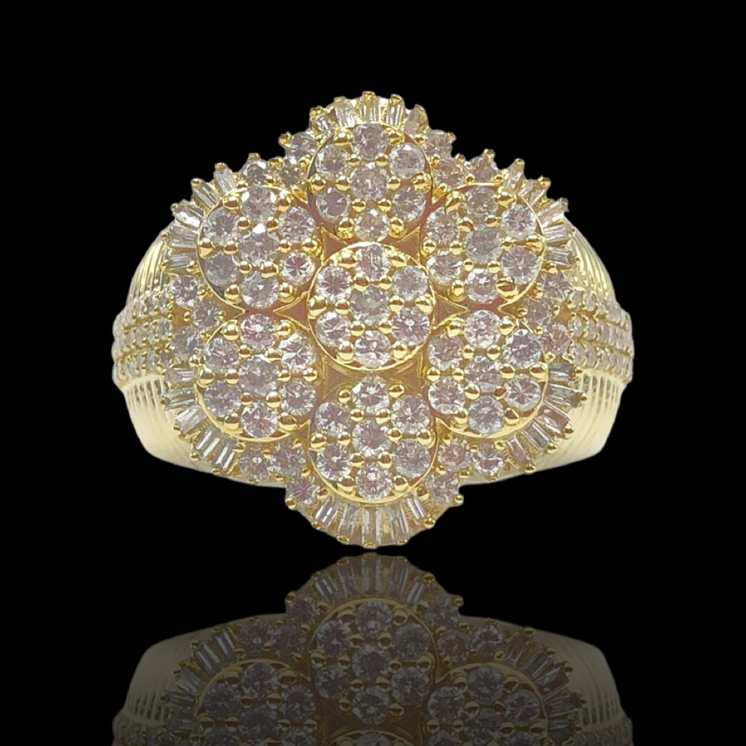 14K Yellow Gold Diamond Ring 1.77ct