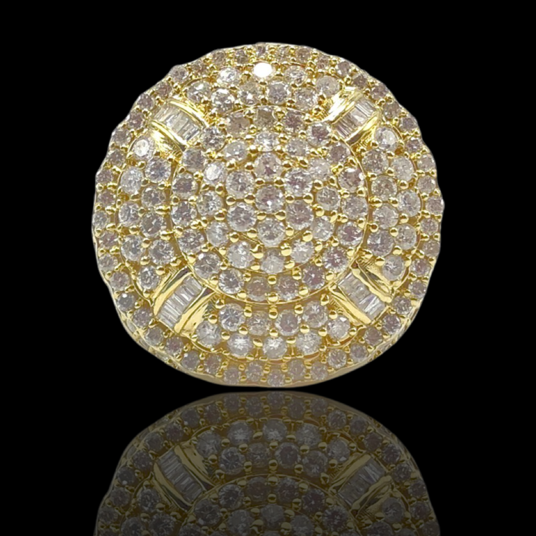 14K Yellow Gold Diamond Ring 2.47ct