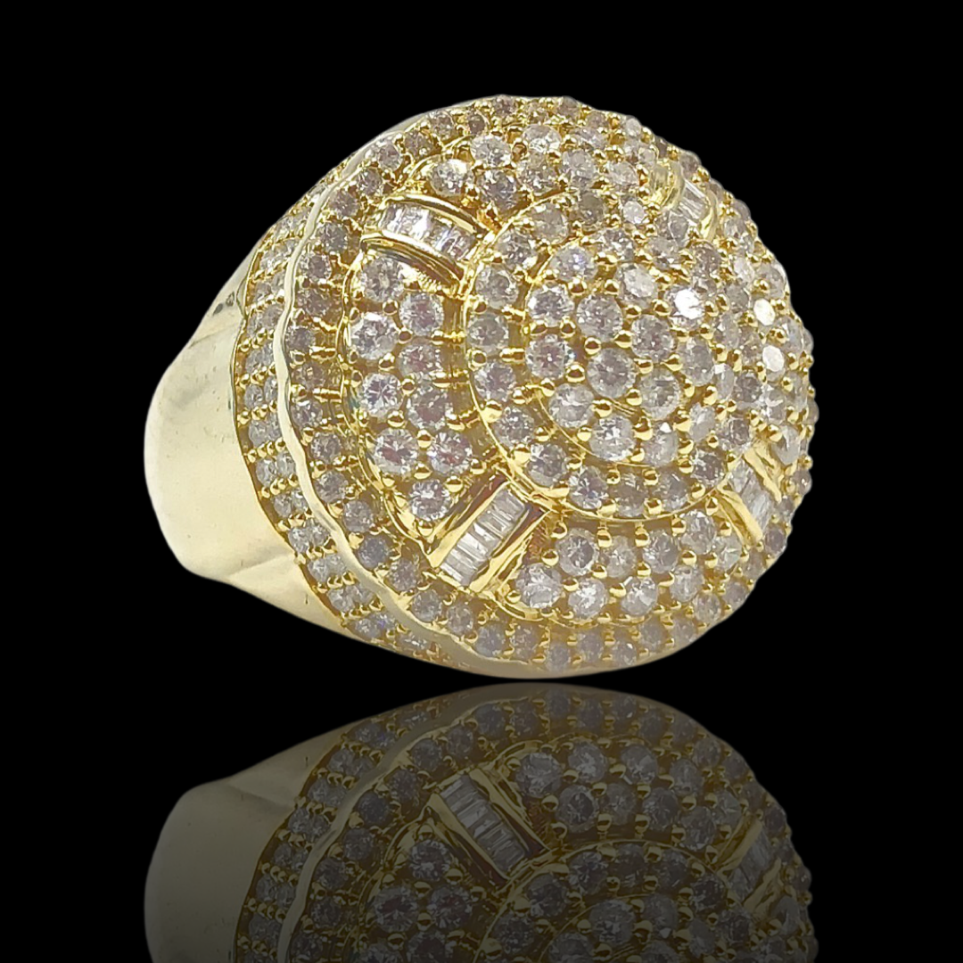 14K Yellow Gold Diamond Ring 2.47ct
