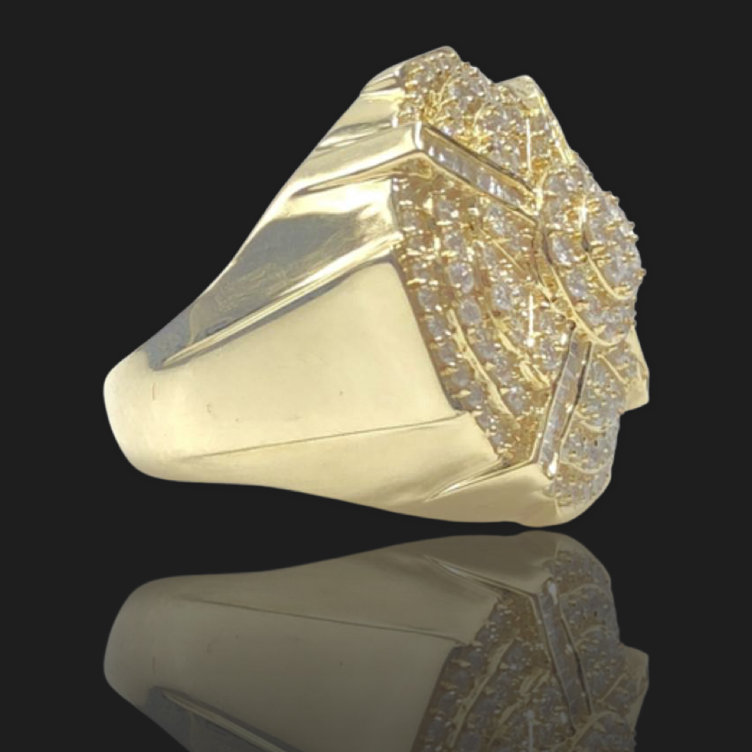 14K Yellow Gold Diamond Ring 2.25ct