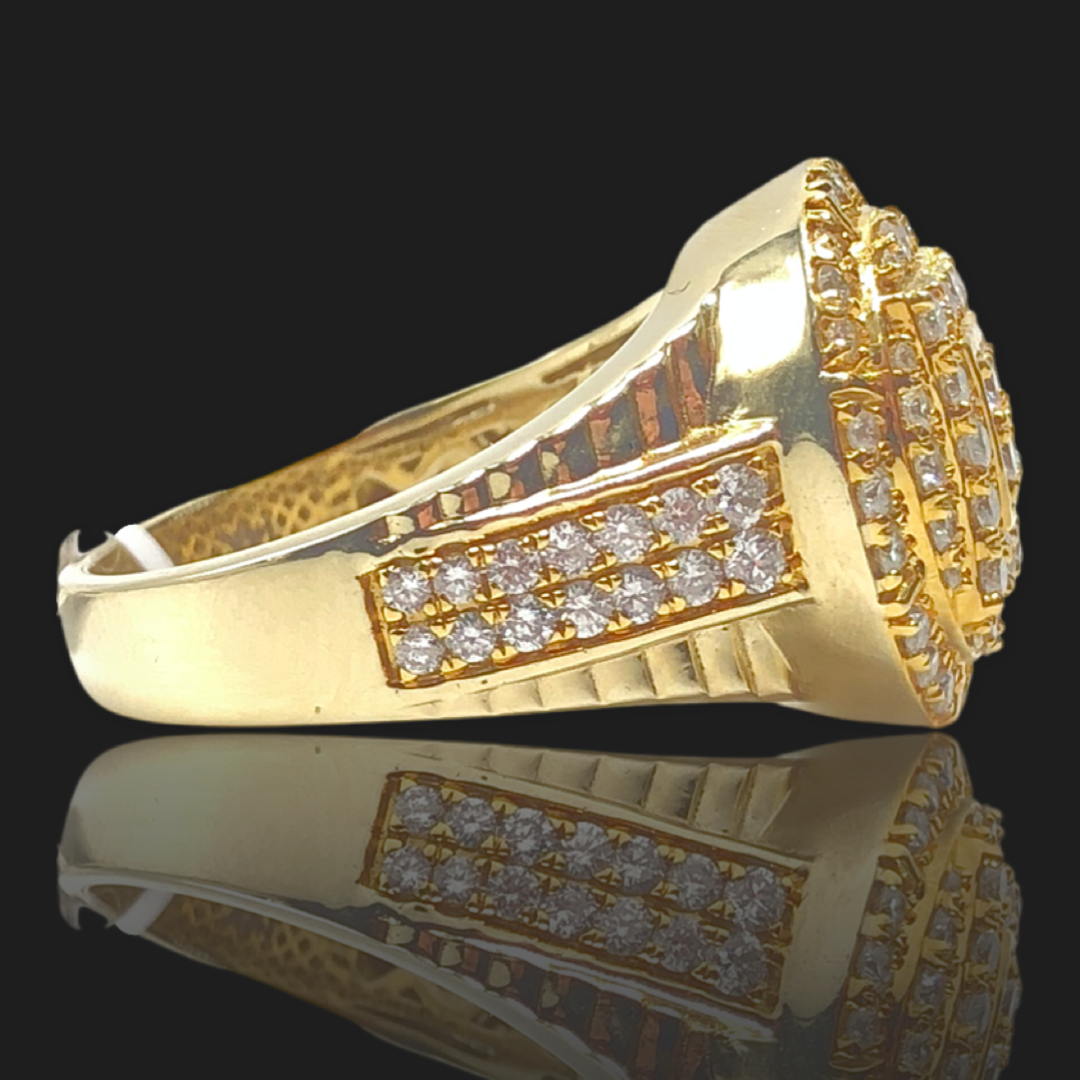 14K Yellow Gold Diamond Ring 1.79ct