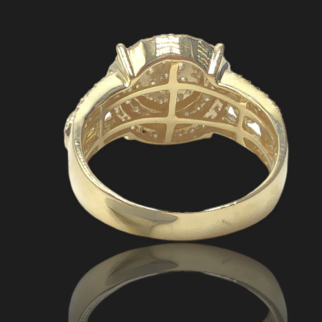 14K Yellow Gold Diamond Ring 1.94ct