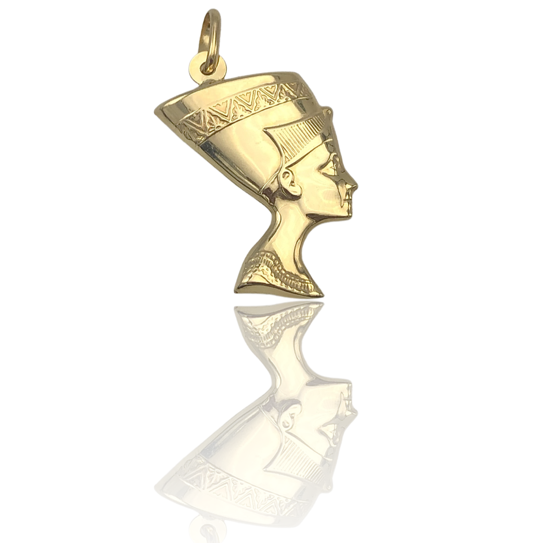 10K Yellow Gold Nefertiti Pendant