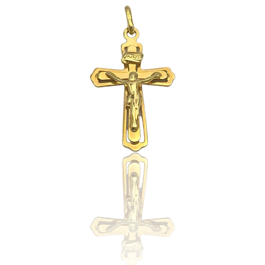Yellow Gold Crucifix Cross