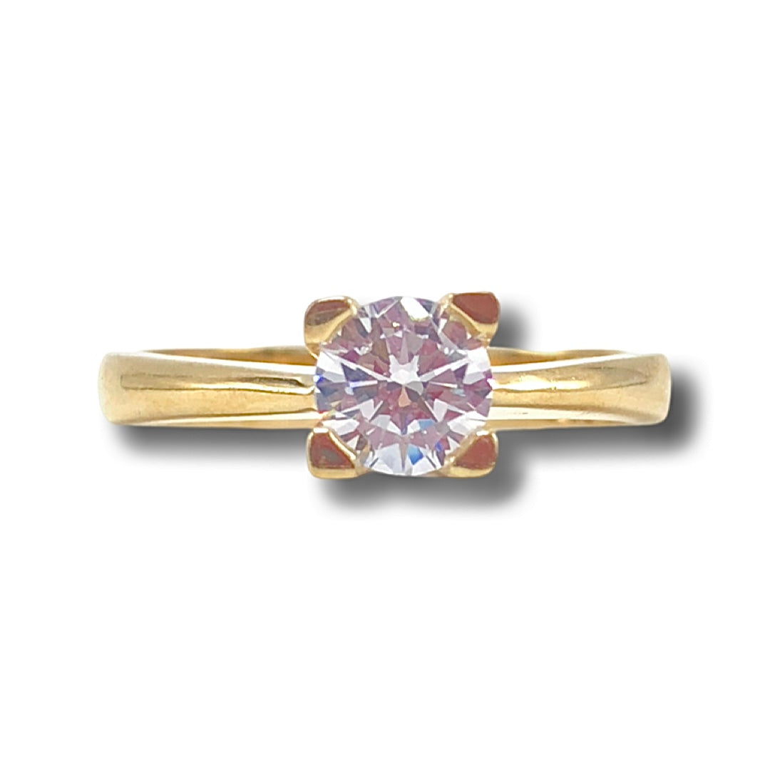 10K Yellow Gold Solitaire Ring