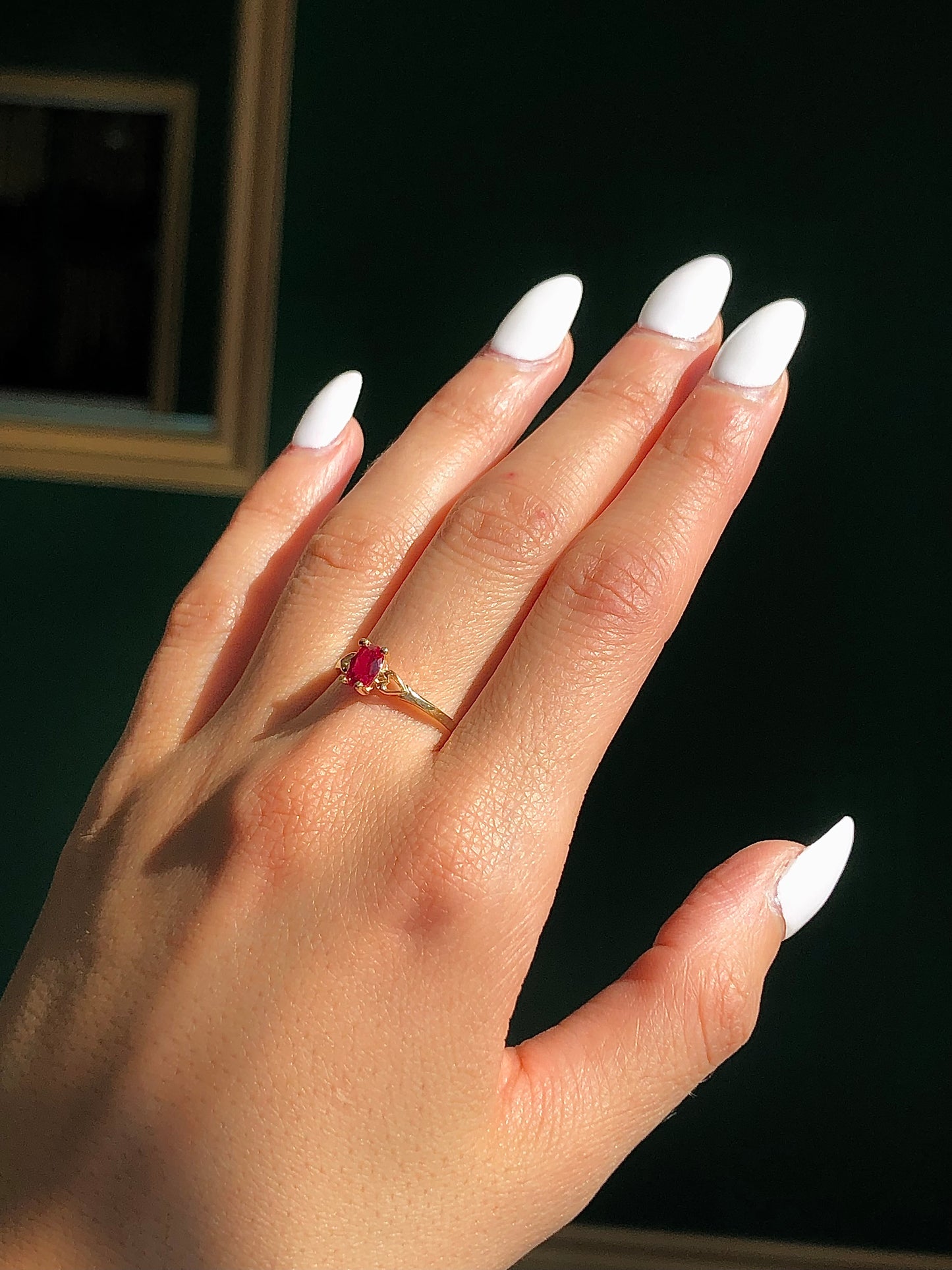 Ruby Birthstone Ring for women 