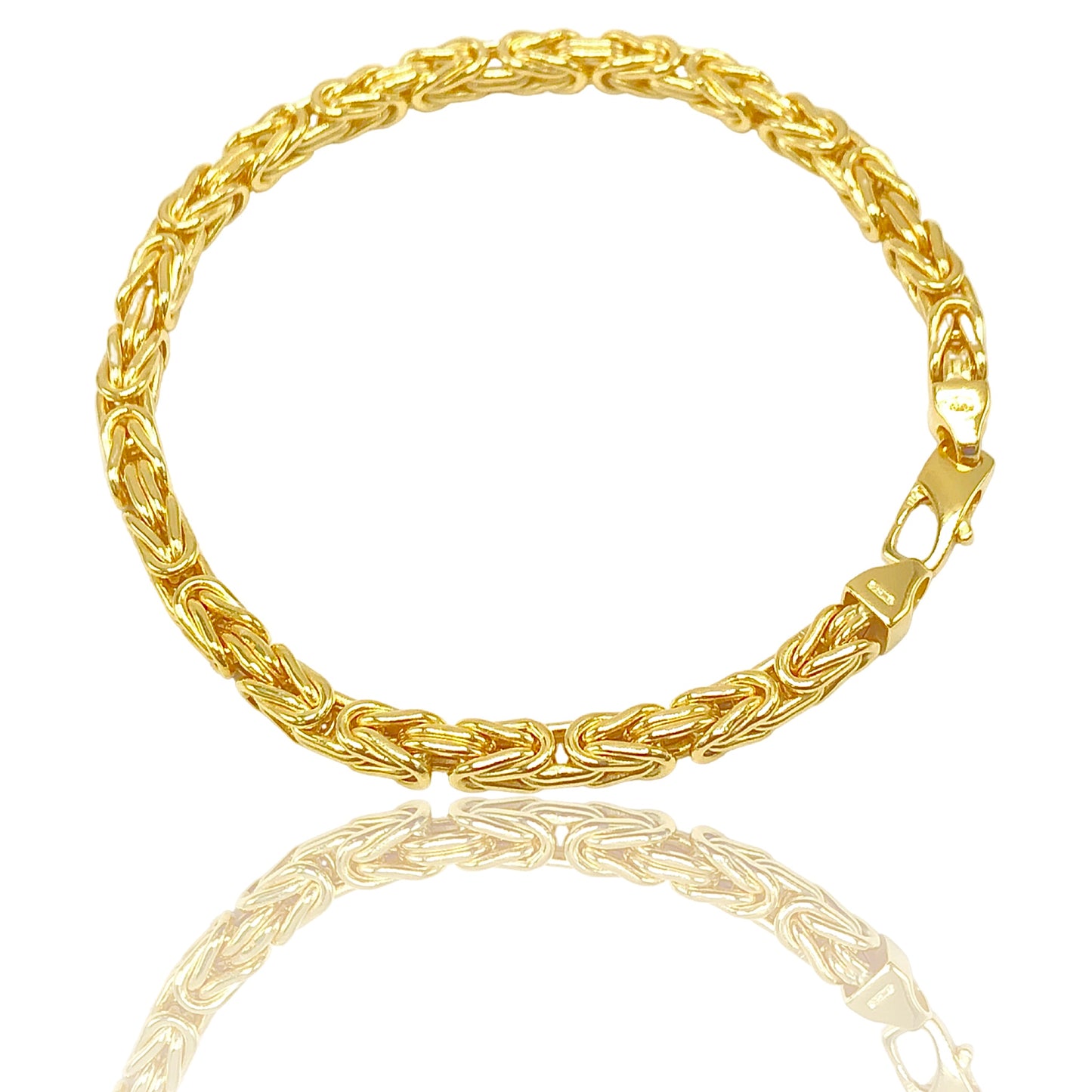 10K Yellow Gold Byzantine Bracelet
