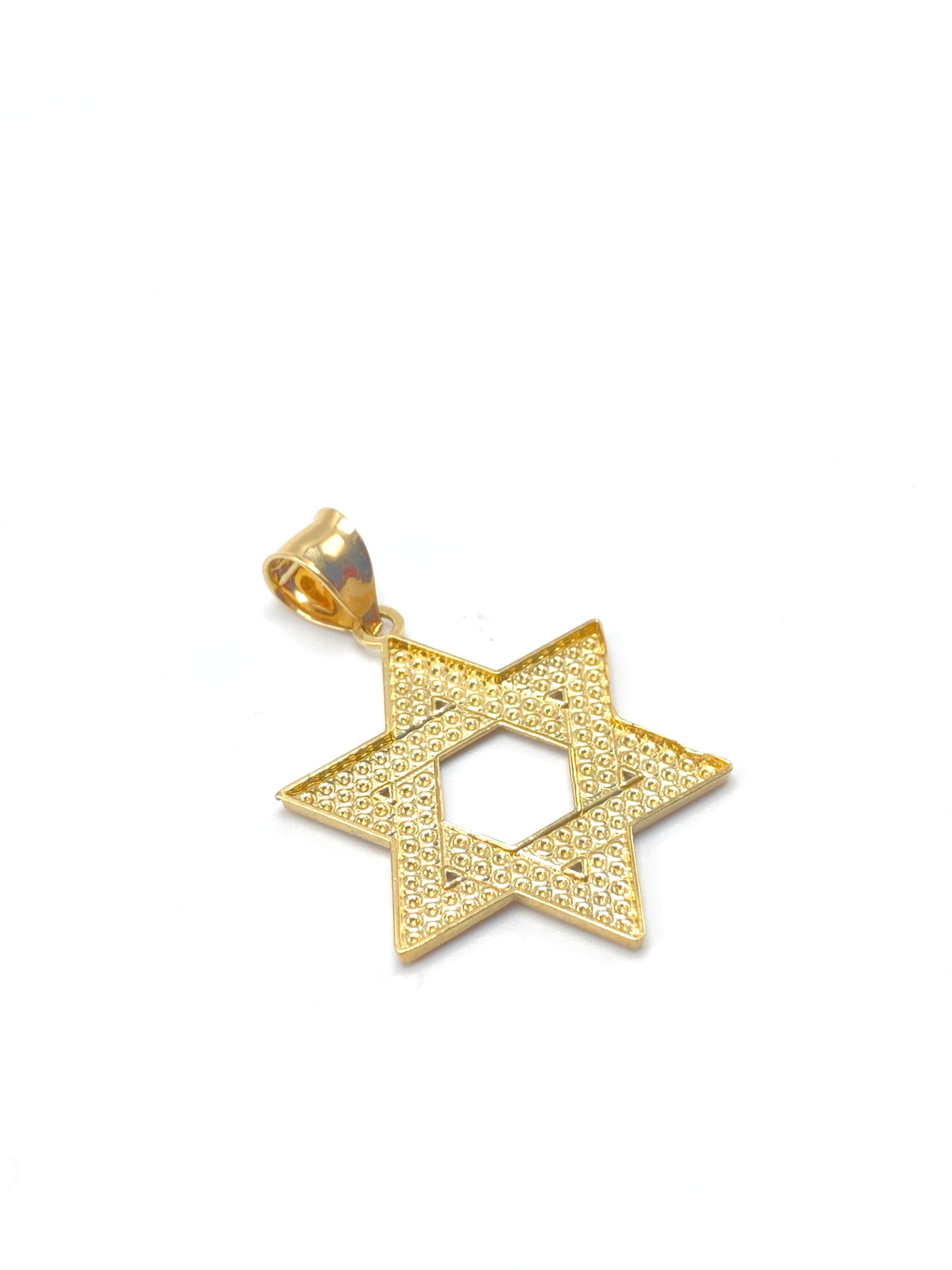 Yellow Gold Star of David Pendant