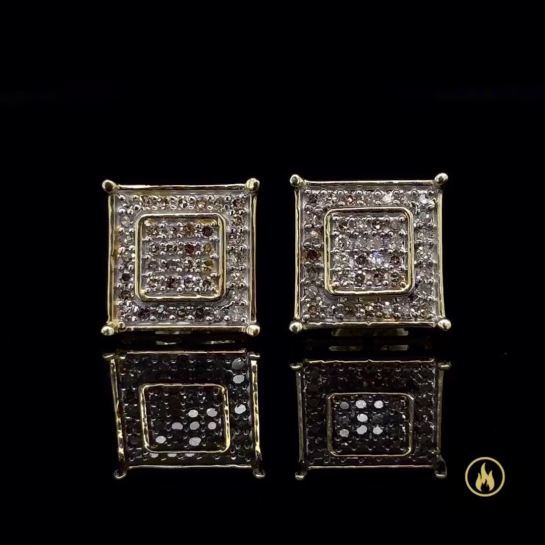 square diamond earrings 