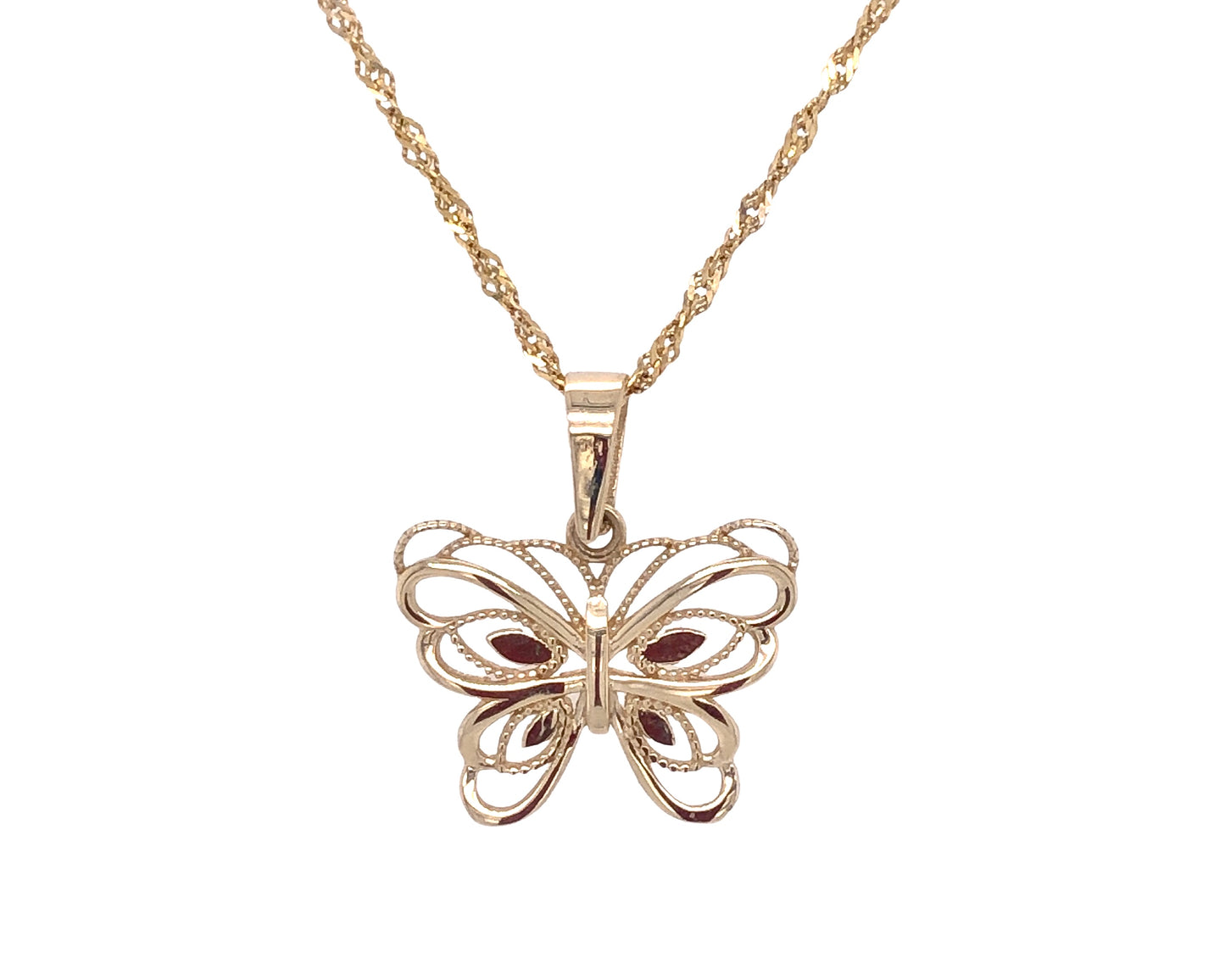 beautiful & elegant butterfly necklace 