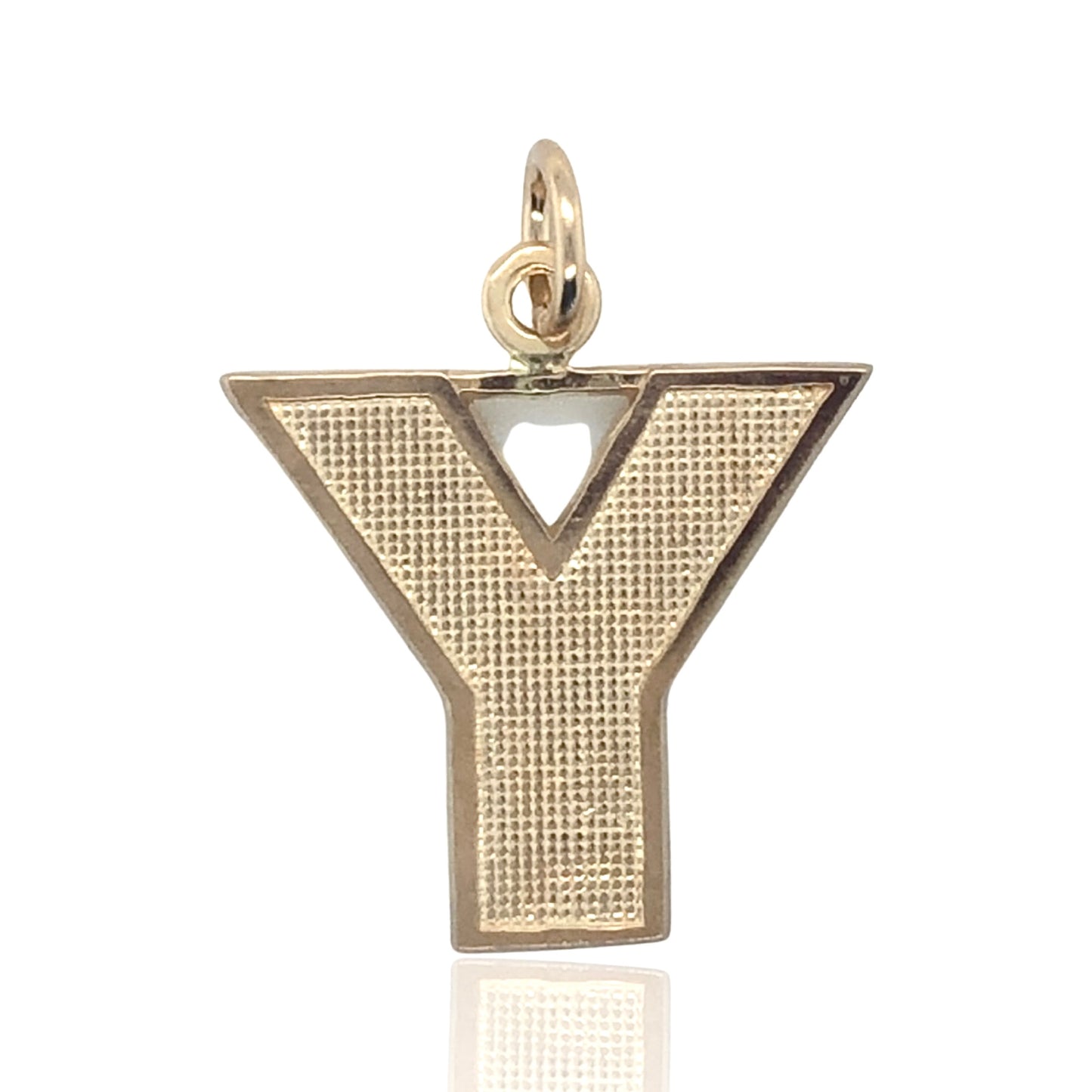10K yellow gold bold style Initial letter "Y"