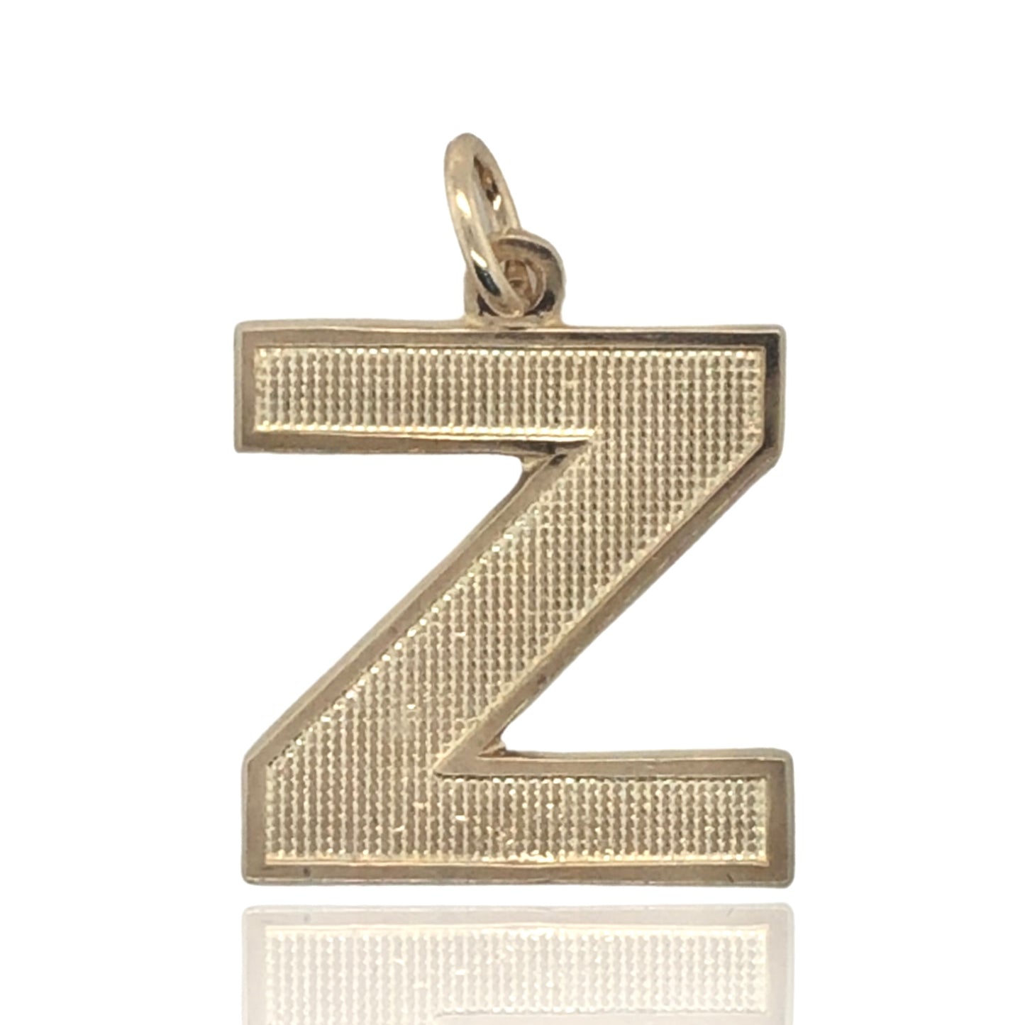 10K yellow gold bold style Initial letter "Z"