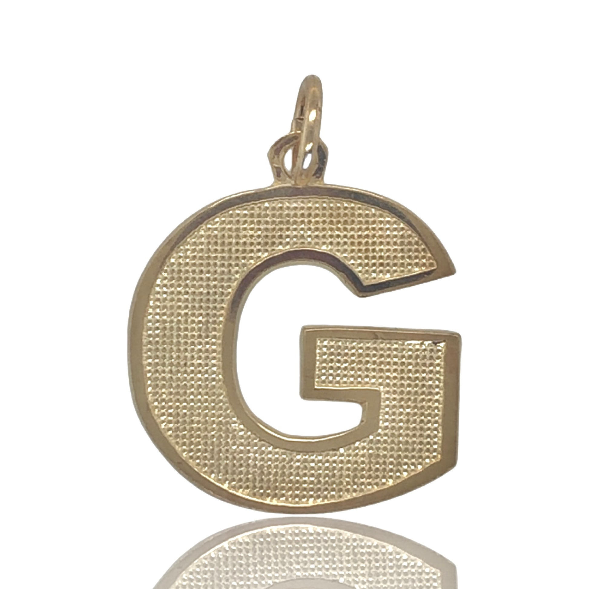 10K yellow gold bold style Initial letter "G"