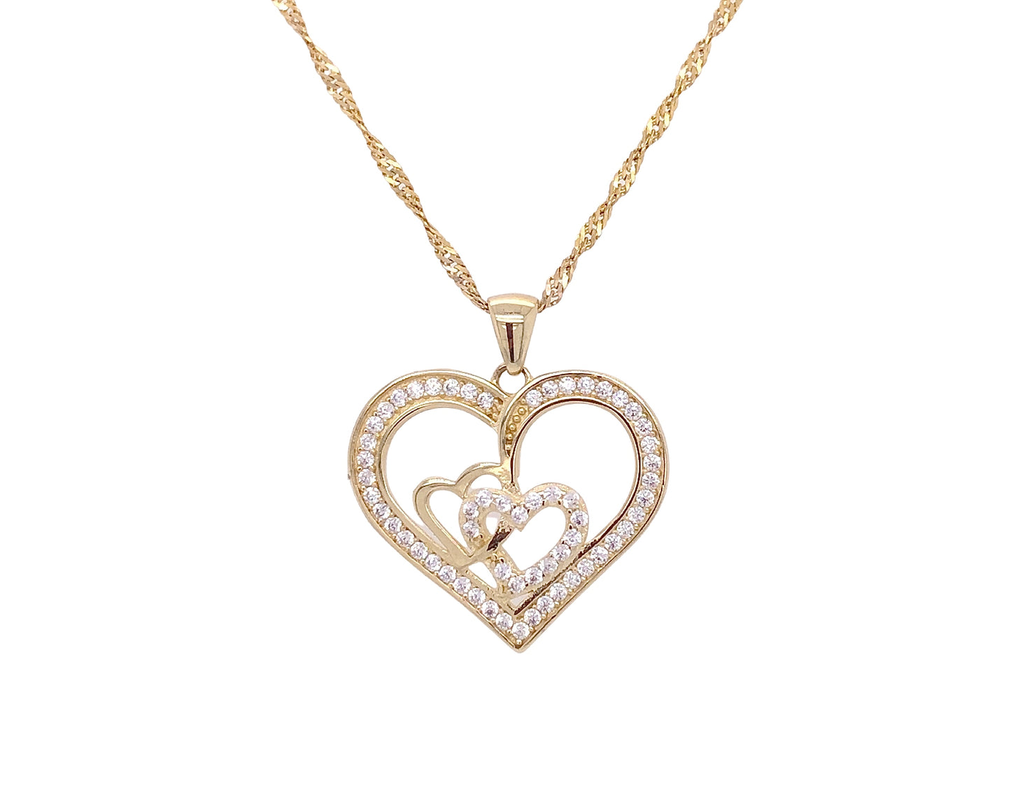 10k yellow gold Necklace for mother's day 