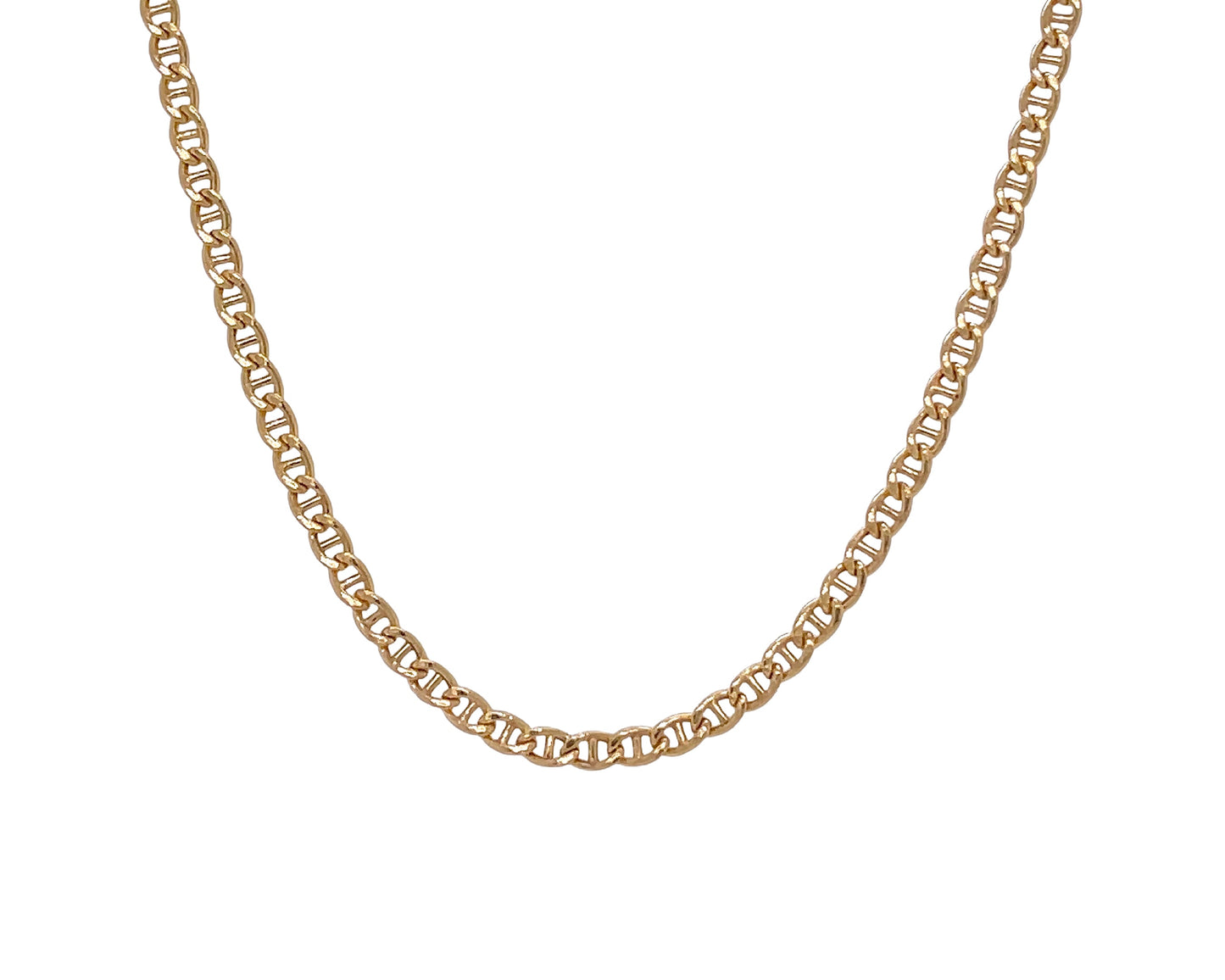 10k yellow gold mariner chain necklace 