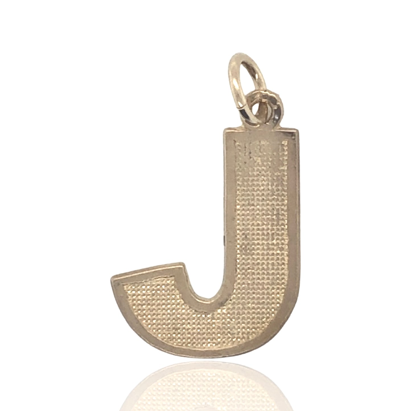 10K yellow gold bold style Initial letter "J"