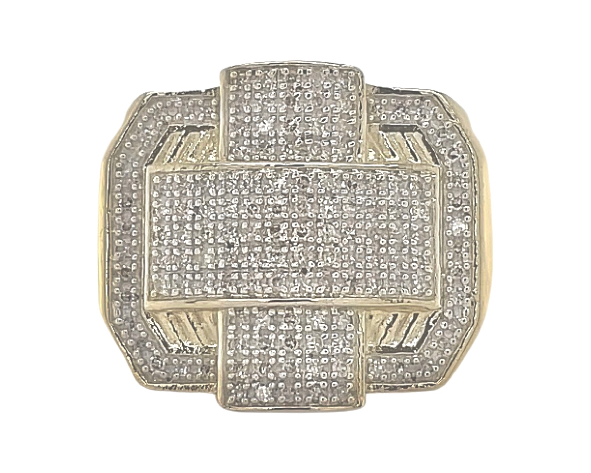 Diamond Cross style Ring for Men