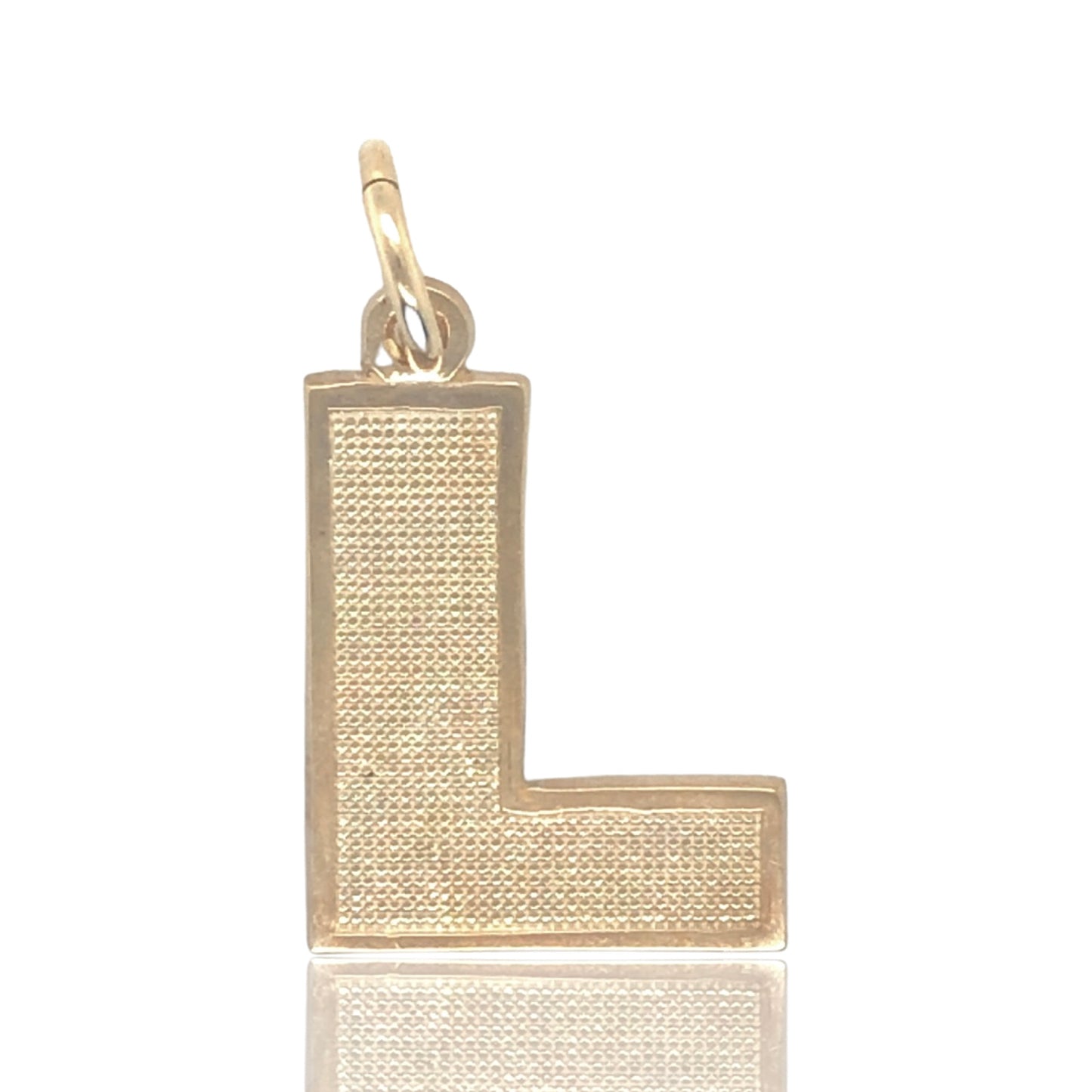 10K yellow gold bold style Initial letter "L"
