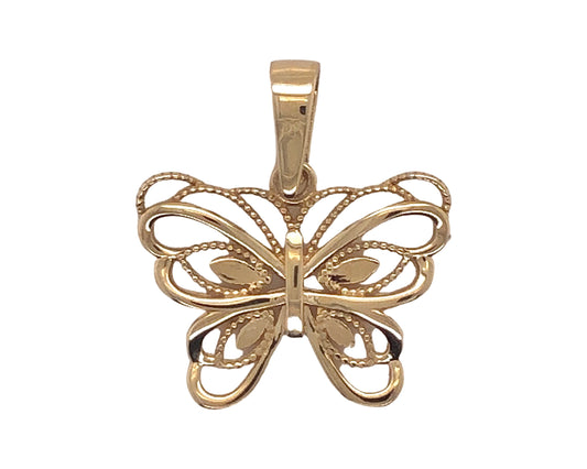 10K Yellow Gold Butterfly Charm