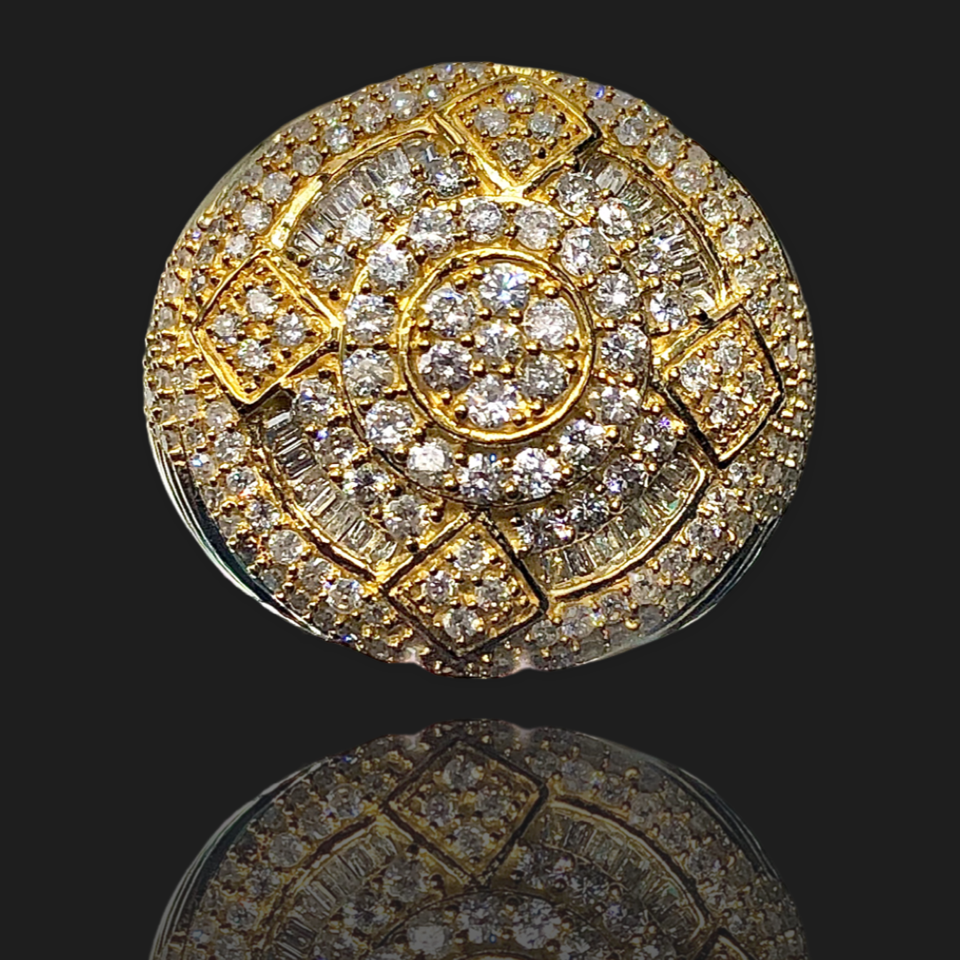 14K Yellow Gold Diamond Ring 2.03ct